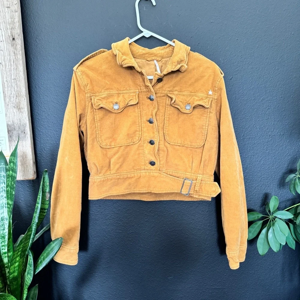 Free People Evelyn Corduroy Crop Jacket - Picture 4 of 7